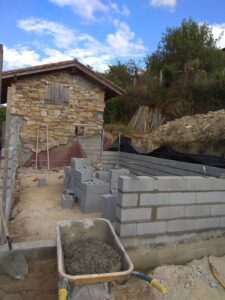construcción casa en parada do sil