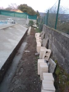 Cierre de bloque en Piscina